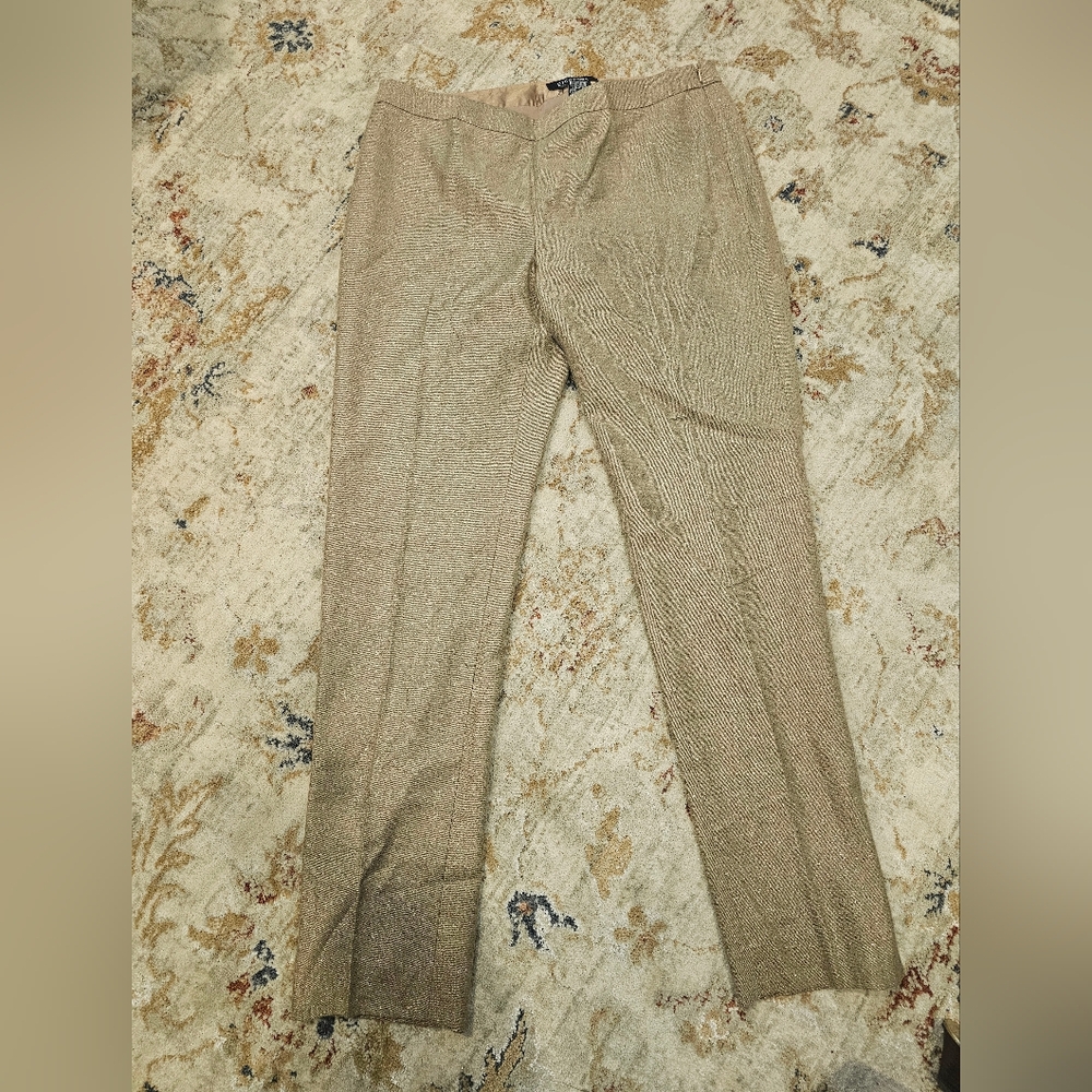 Etcetera Gold Dust  Sparkle Beige Trousers